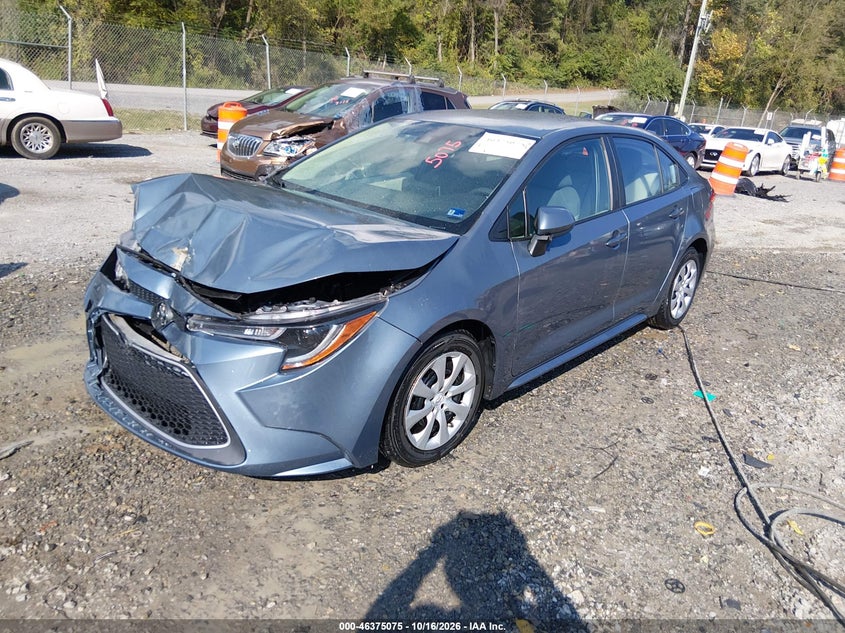 Vin: 5yfepmaexmp178058, lot: 46875408, toyota corolla le 20212