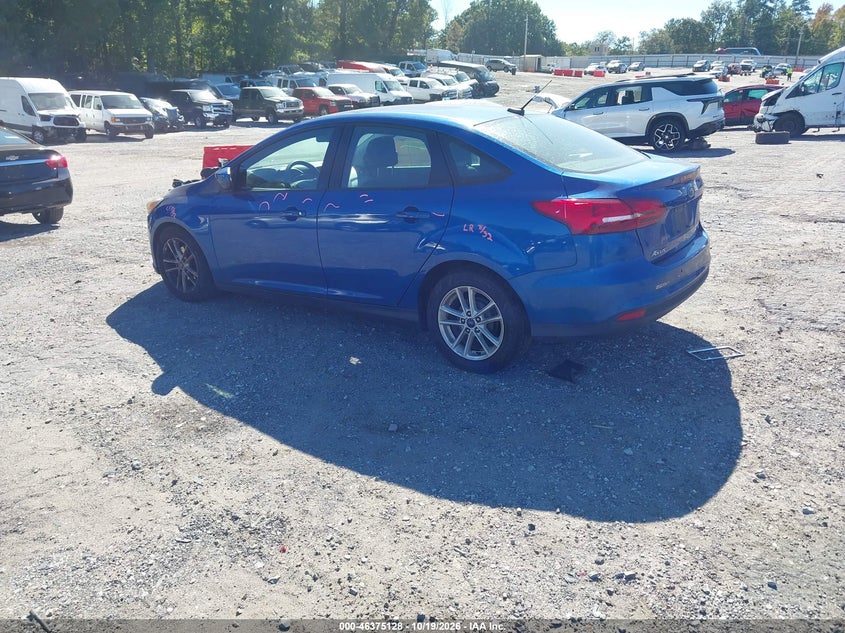 Vin: 1fadp3f20jl220932, lot: 46875461, ford focus se 20183