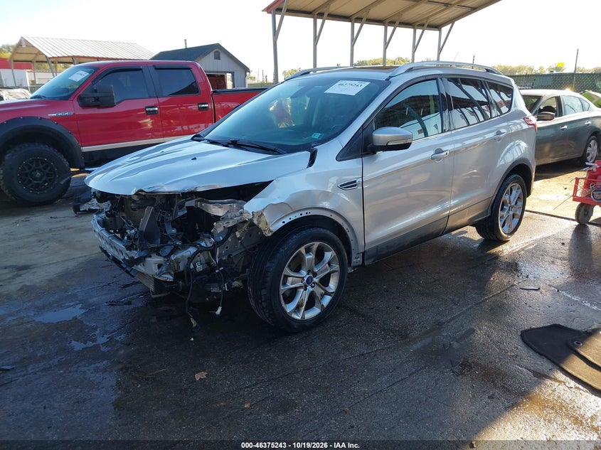 Vin: 1fmcu0j96euc56623, lot: 46875576, ford escape titanium 20142