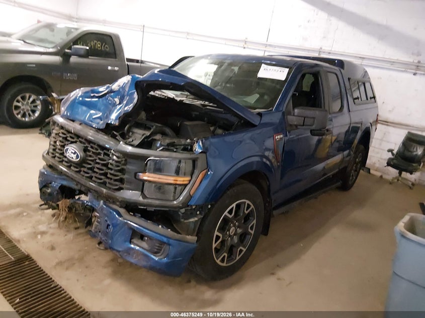 2025 Ford F-150 Stx, Front End, IAAI, VIN 1FTFX2L5XSKD13945 — photo 2