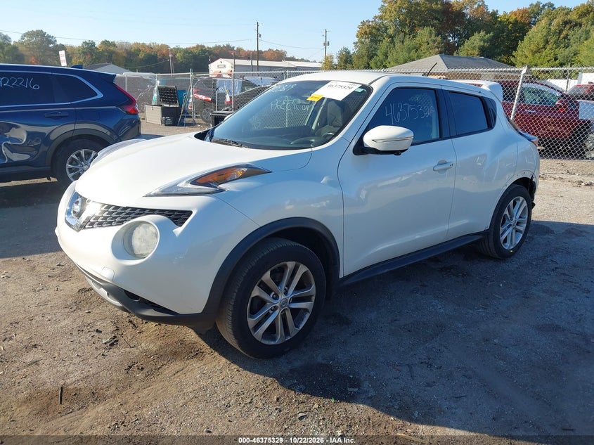 Vin: jn8af5mv2ft550897, lot: 46875662, nissan juke sv 20152