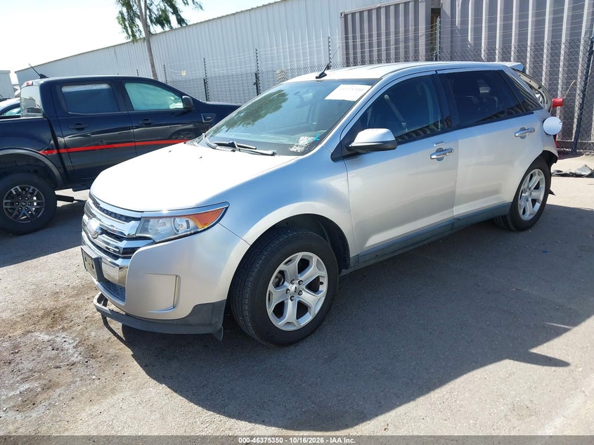2013 Ford Edge Sel, Front & Rear, IAAI, VIN 2FMDK3JC1DBA83623 — photo 2