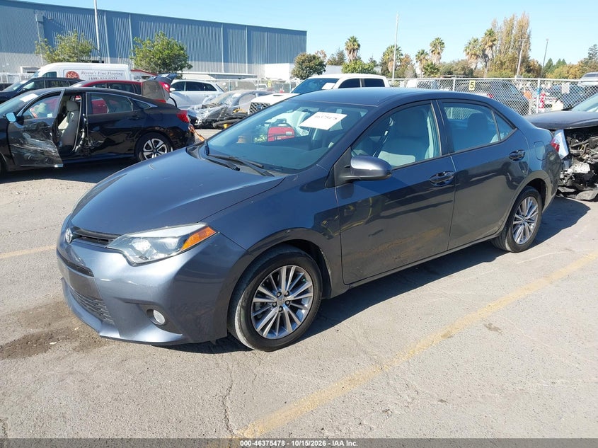 2015 Toyota Corolla Le Plus, Правый зад, IAAI, VIN 5YFBURHE9FP352977 — фото 2