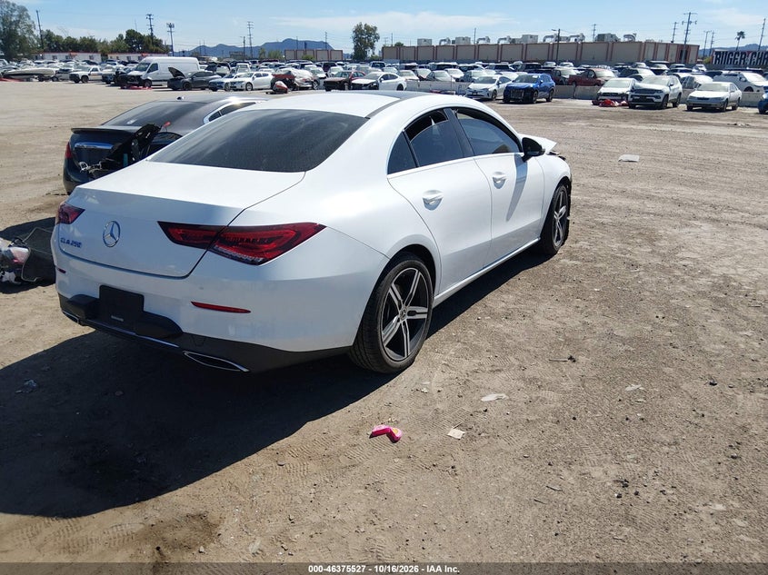 Vin: w1k5j4gb0ln089387, lot: 46875859, mercedes-benz cla 250 20204
