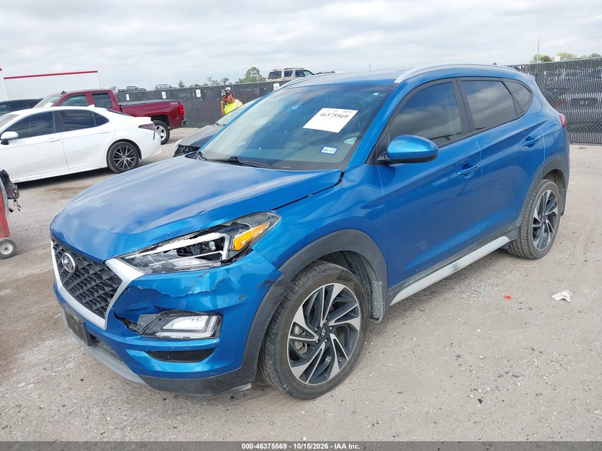 2020 Hyundai Tucson Sport, Left Front, IAAI, VIN KM8J33AL8LU177250 — photo 2