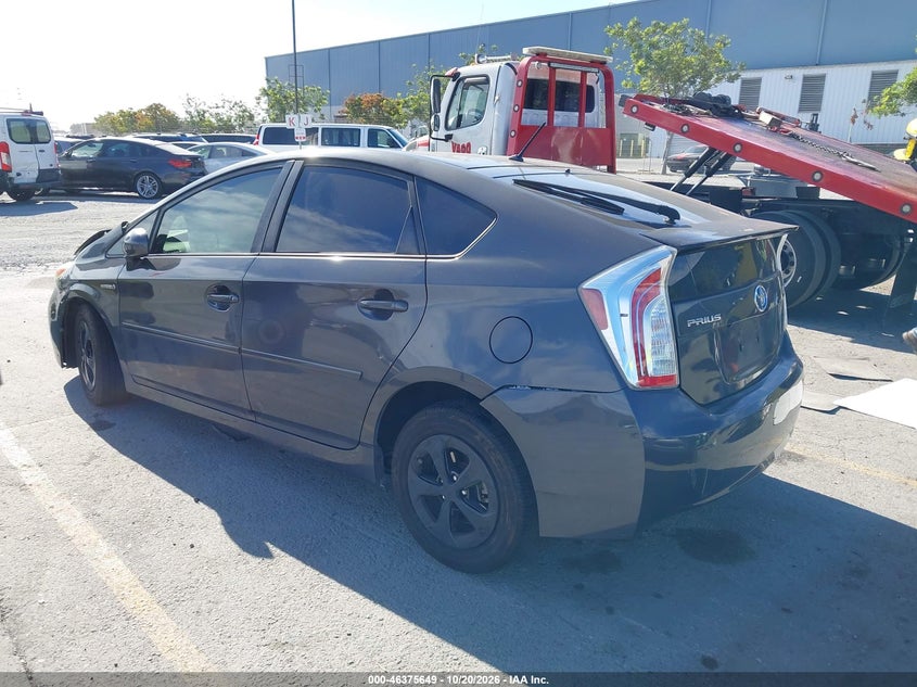 Vin: jtdkn3duxf0399694, lot: 46875982, toyota prius two 20153