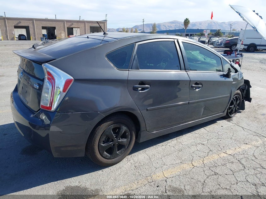 Vin: jtdkn3duxf0399694, lot: 46875982, toyota prius two 20154