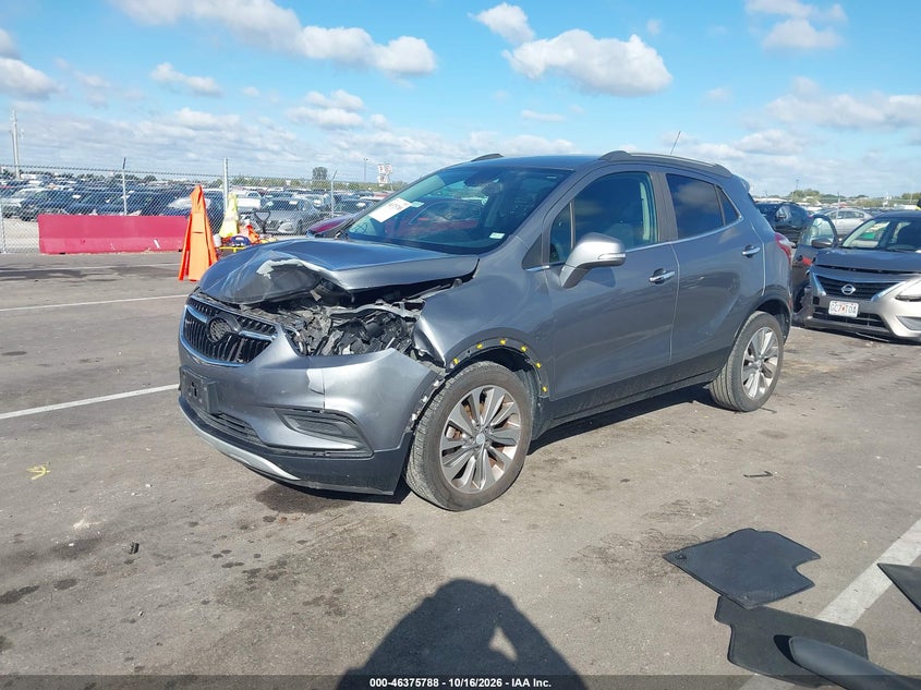 Vin: kl4cjasb9kb903313, lot: 46876121, buick encore fwd preferred 20192