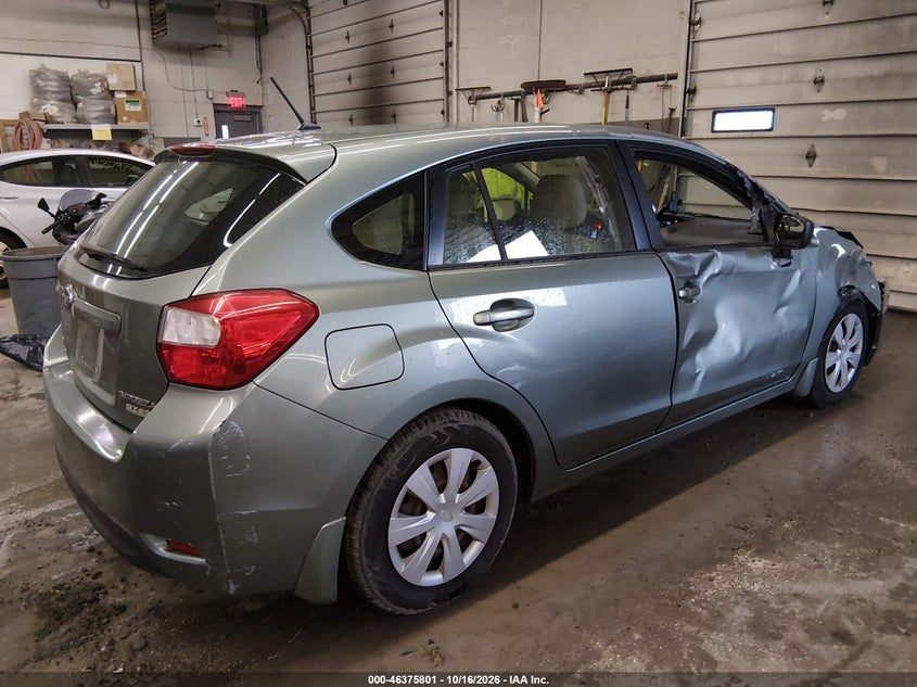 Vin: jf1gpaa63gh260459, lot: 46876134, subaru impreza 2.0i 20164