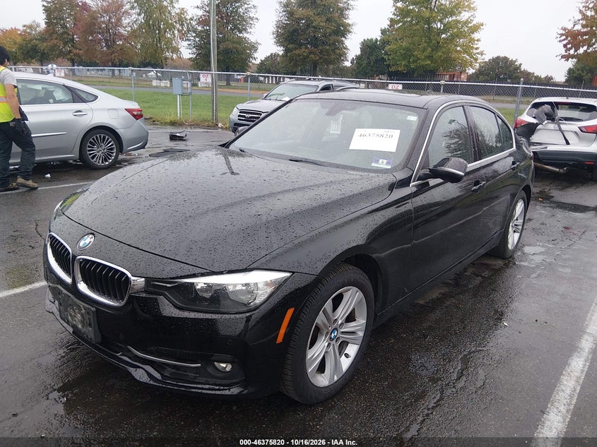 2017 BMW 330I xDrive, Rear, IAAI, VIN WBA8D9G31HNU61604 — photo 2