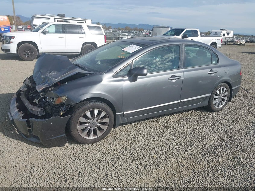 2009 Honda Civic Ex, Front End, IAAI, VIN 2HGFA16849H307093 — photo 2