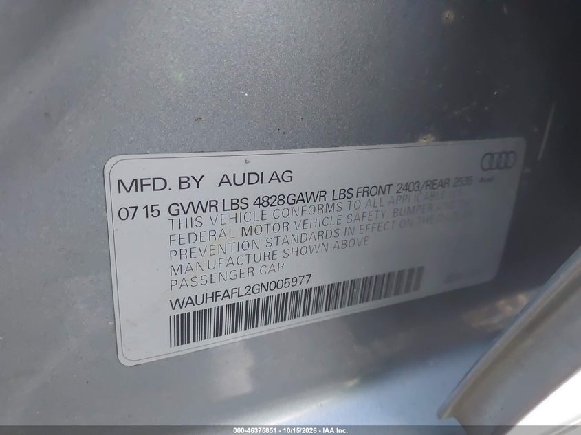 2016 AUDI A4 2.0T PREMIUM · Фото 9