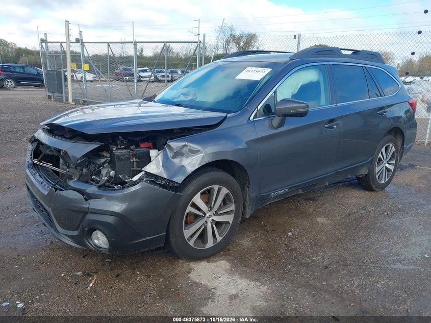 2018 Subaru Outback 2.5I Limited, Front End, IAAI, VIN 4S4BSAKCXJ3374918 — photo 2