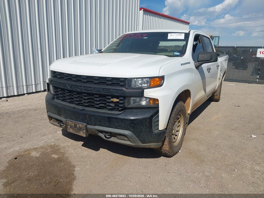 Vin: 1gcuyaef3kz371097, lot: 46876216, chevrolet silverado 1500 work truck 20192