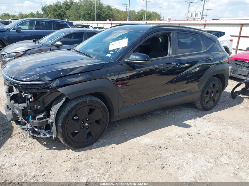 2026 Hyundai Kona Sel Sport, Удар спереди, IAAI, VIN KM8HF3AB5TU484873 — фото 2