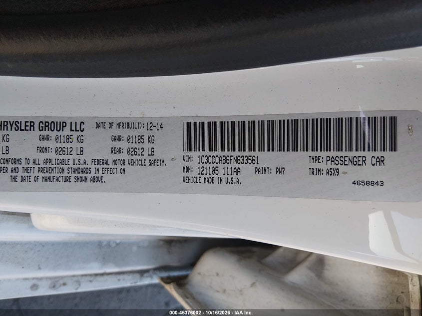 2015 CHRYSLER 200 LIMITED · Фото 9