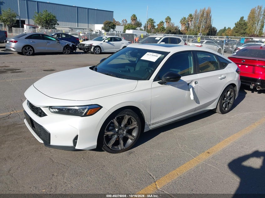 2026 Honda Civic Hybrid Sport Touring, Left Side, IAAI, VIN 19XFL4H99TE004233 — photo 2