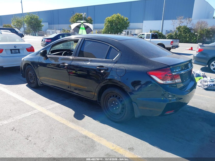 Vin: 19xfb2f54fe118796, lot: 46876343, honda civic lx 20153