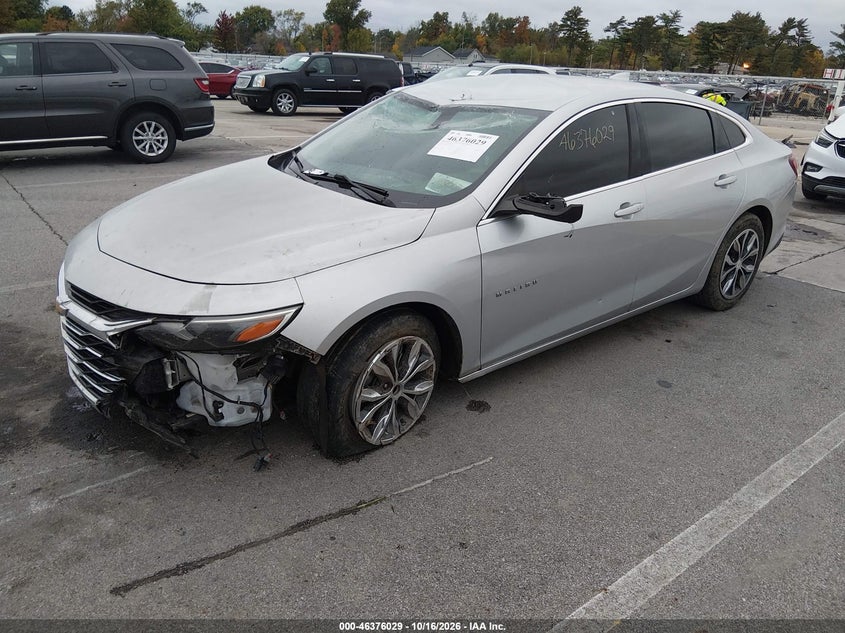 2020 Chevrolet Malibu Fwd Lt, Front End, IAAI, VIN 1G1ZD5ST5LF057174 — photo 2