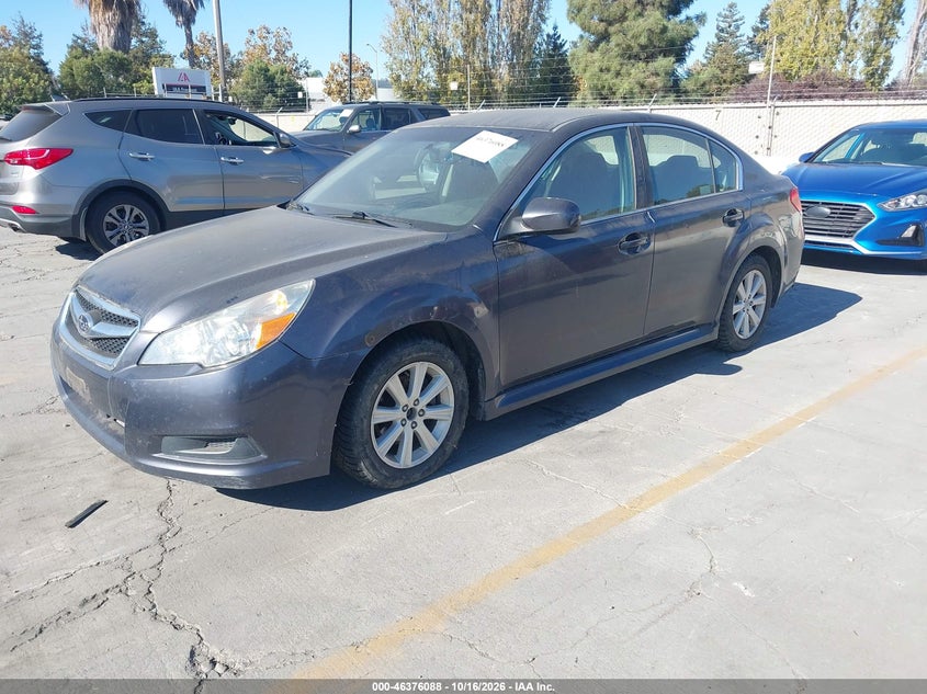2010 Subaru Legacy 2.5I Premium, Обычный износ, IAAI, VIN 4S3BMBF69A3219642 — фото 2