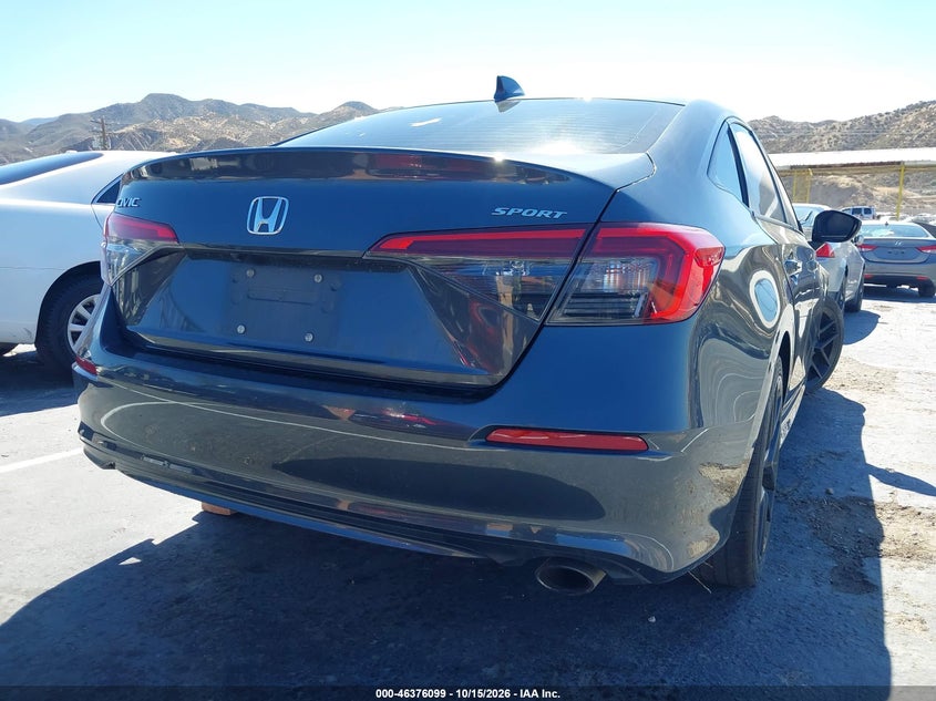 Vin: 2hgfe2f50nh546554, lot: 46876432, honda civic sport 20224