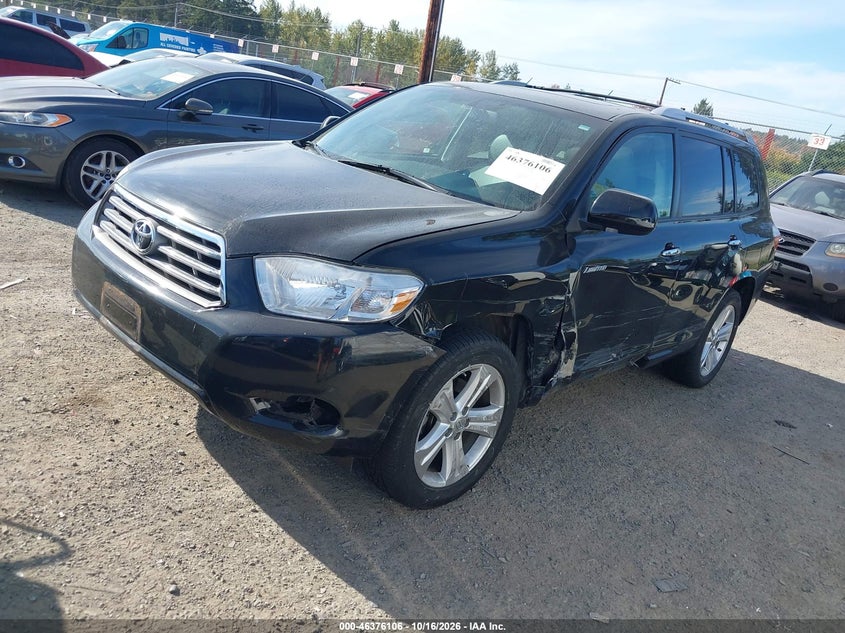 2010 Toyota Highlander Limited V6, Левый бок, IAAI, VIN 5TDDK3EH8AS015842 — фото 2