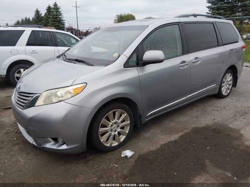 Vin: 5tddk3dc2bs025743, lot: 46876453, toyota sienna xle 20112