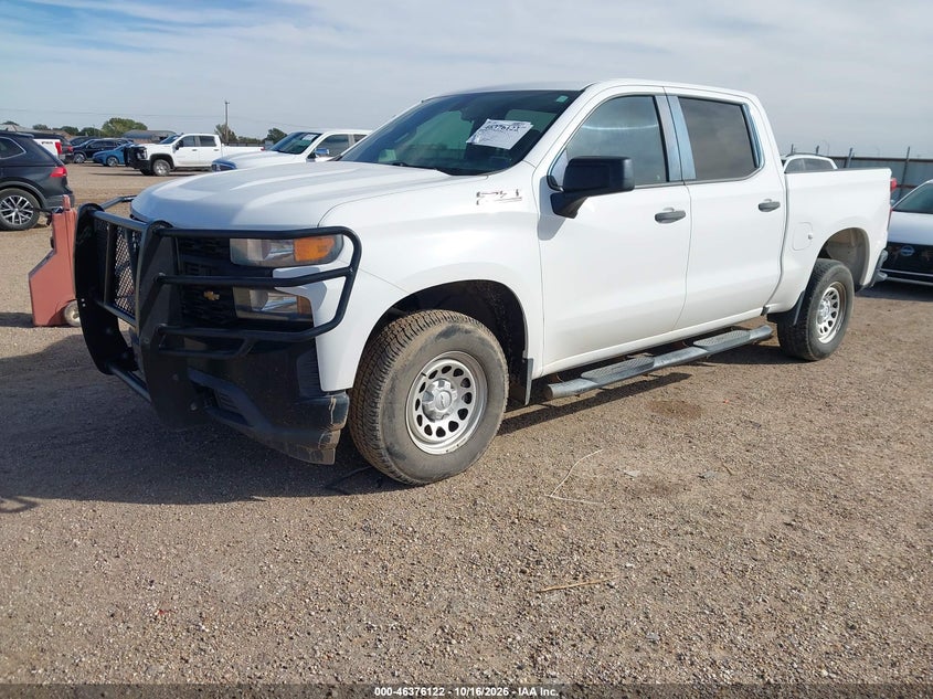 Vin: 3gcuyaef5lg203897, lot: 46876455, chevrolet silverado 1500 4wd  short bed wt 20202