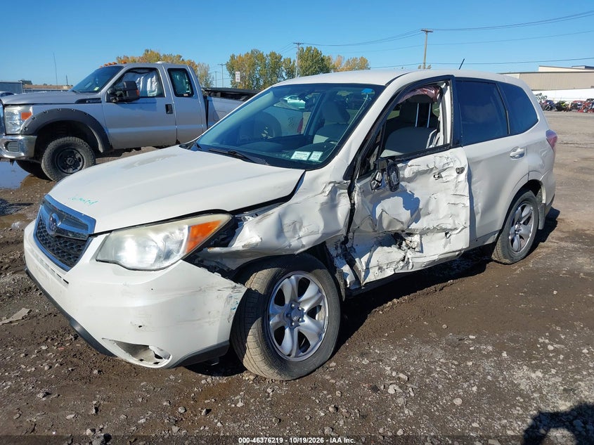 2014 Subaru Forester 2.5I, Лівий бік, IAAI, VIN JF2SJAAC2EH444110 — фото 2