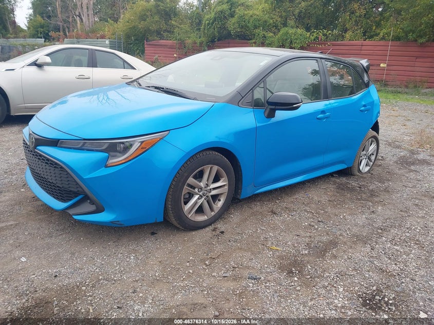 2022 Toyota Corolla Se, Rear, IAAI, VIN JTND4MBE3N3190271 — photo 2