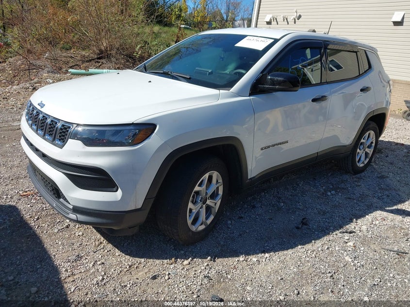 2025 Jeep Compass Sport 4X4, Right Side, IAAI, VIN 3C4NJDAN2ST539391 — photo 2