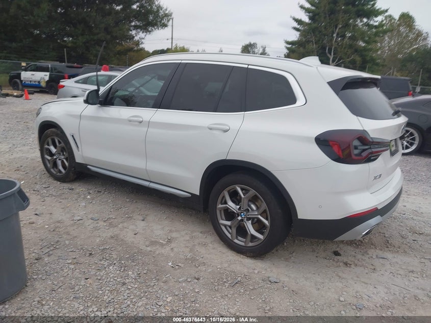 Vin: wbx47dp07rn268007, lot: 46876776, bmw x3 sdrive30i 20243