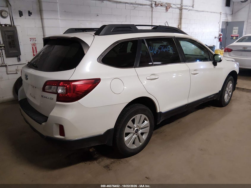 Vin: 4s4bsbccxf3338819, lot: 46876785, subaru outback 2.5i premium 20154