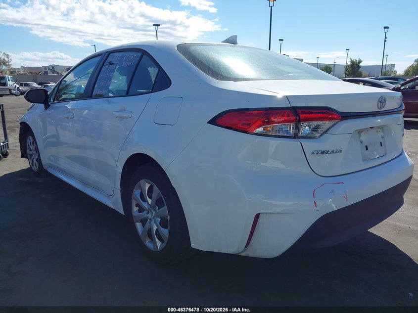 Vin: 5yfb4mde9tp384820, lot: 46876811, toyota corolla le 20263