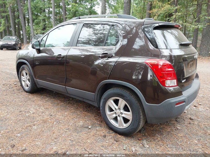 Vin: kl7cjlsb7fb113707, lot: 46876845, chevrolet trax lt 20153