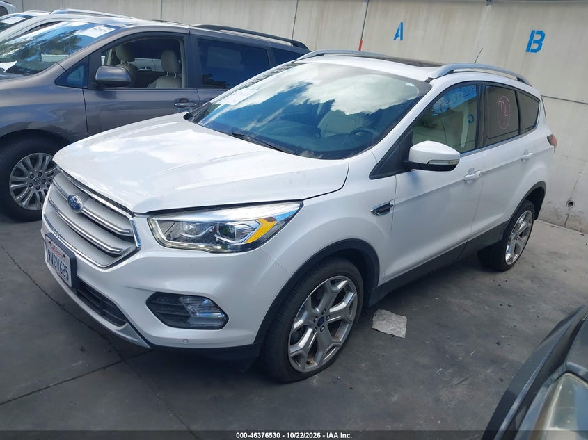 Vin: 1fmcu0j98kuc55470, lot: 46876863, ford escape titanium 20192