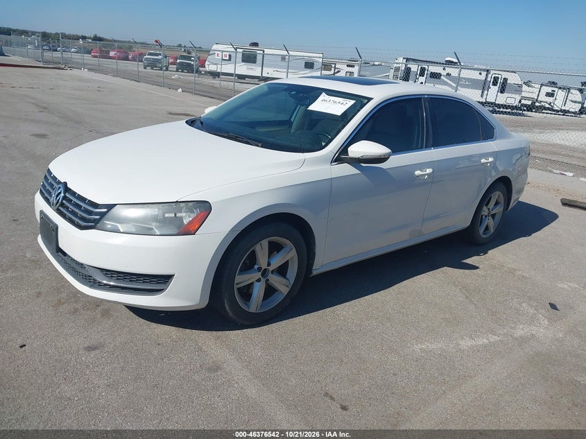 Vin: 1vwbn7a35cc047536, lot: 46876875, volkswagen passat 2.0l tdi se 20122
