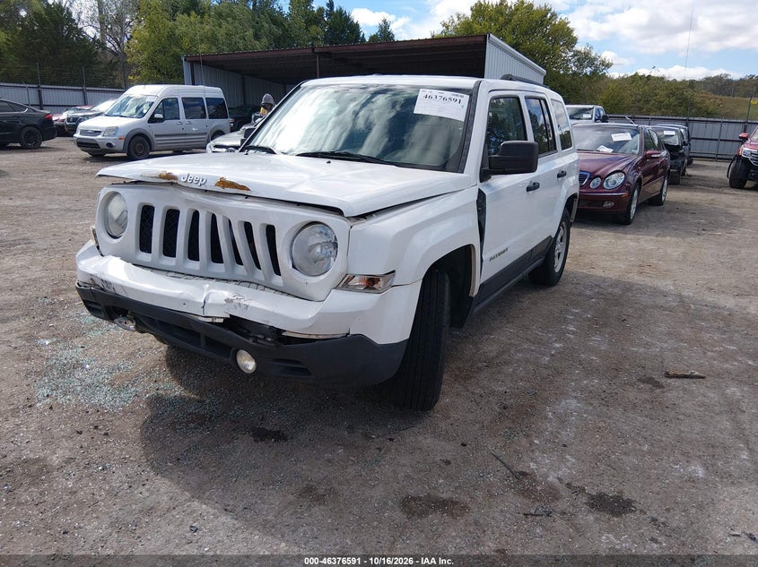 2014 Jeep Patriot Sport, Front End, IAAI, VIN 1C4NJPBB7ED726366 — photo 2