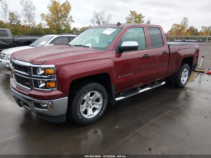 Vin: 1gcvkrec1ez241074, lot: 46877021, chevrolet silverado 1500 2lt 20142