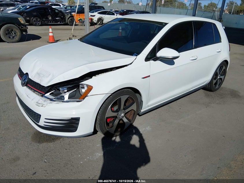 Vin: 3vw4t7au9hm010972, lot: 46877074, volkswagen golf gti s 4-door 20172