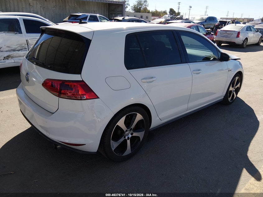 Vin: 3vw4t7au9hm010972, lot: 46877074, volkswagen golf gti s 4-door 20174