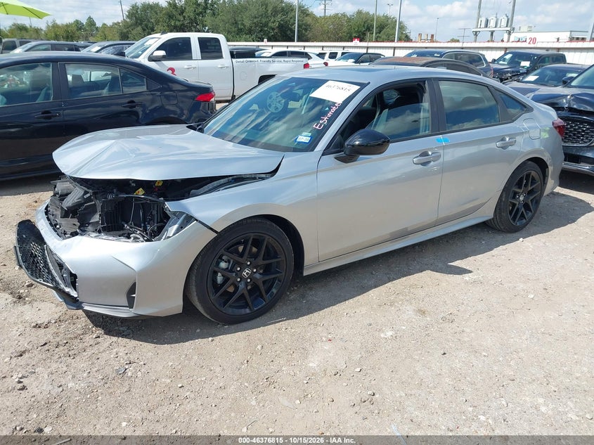 2026 Honda Civic Hybrid Sport/Sport Touring, Front End, IAAI, VIN 2HGFE4F85TH355974 — photo 2