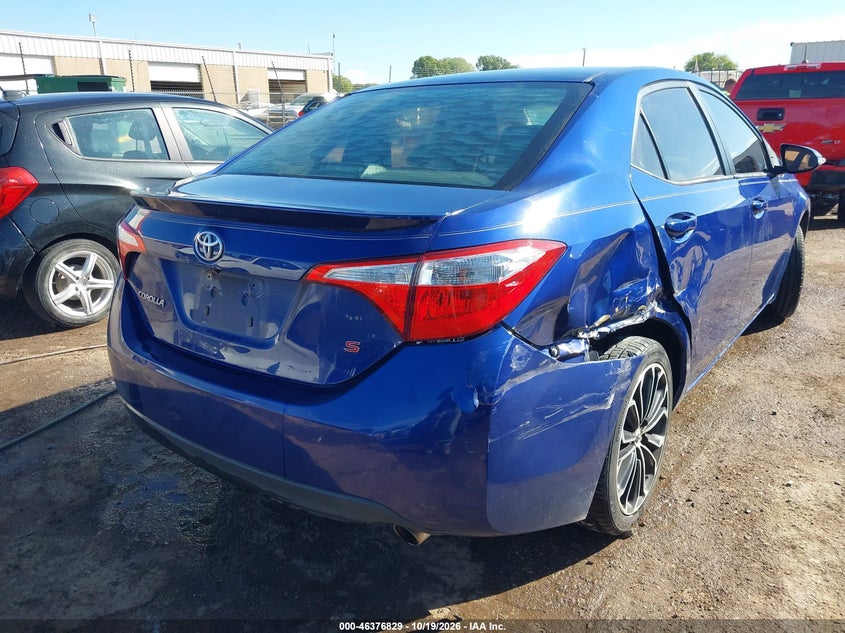 Vin: 2t1burhe9fc346323, lot: 46877162, toyota corolla s plus 20154