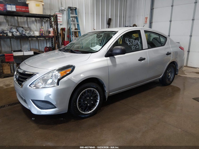 2015 Nissan Versa 1.6 S+, Rear, IAAI, VIN 3N1CN7AP5FL914486 — photo 2