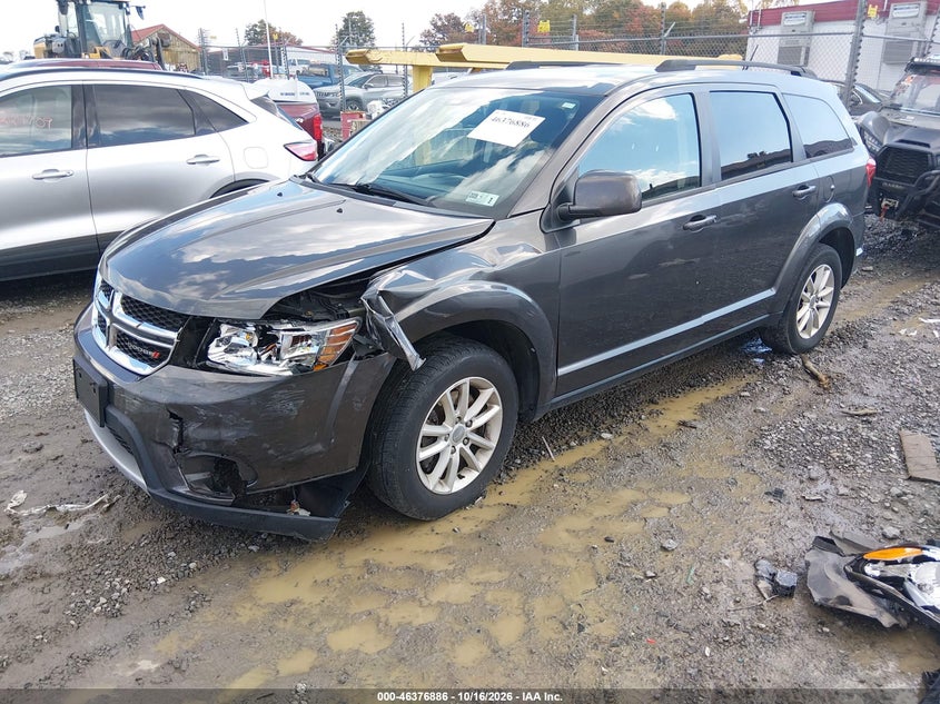 Vin: 3c4pddbg8gt226661, lot: 46877218, dodge journey sxt 20162