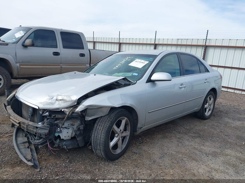 2008 Hyundai Sonata Limited V6/Se V6, Front End, IAAI, VIN 5NPEU46F58H351255 — photo 2