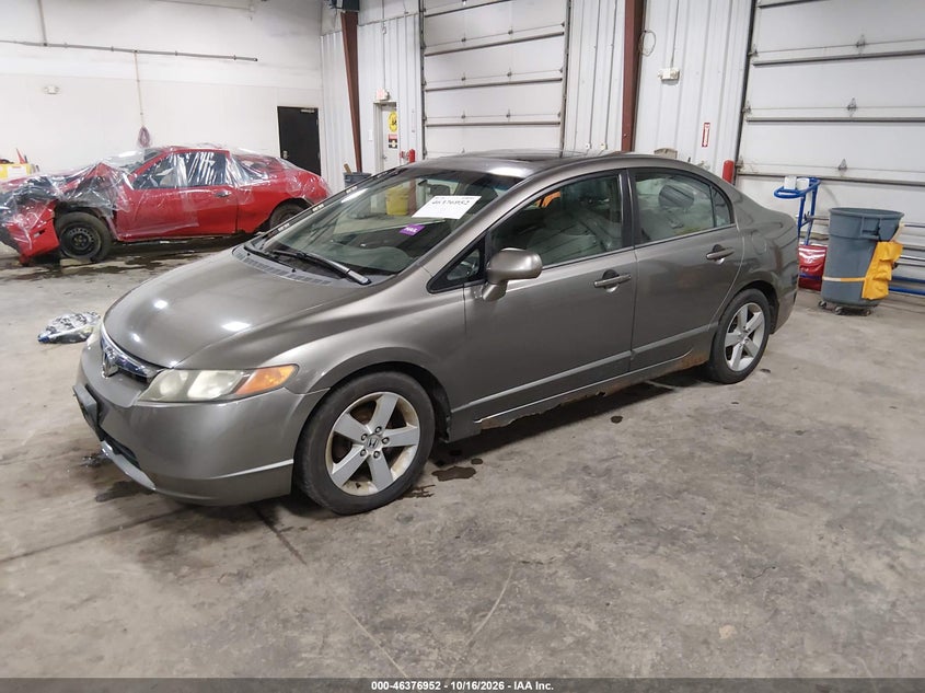 2007 Honda Civic Ex, Hail, IAAI, VIN 1HGFA16857L041034 — photo 2