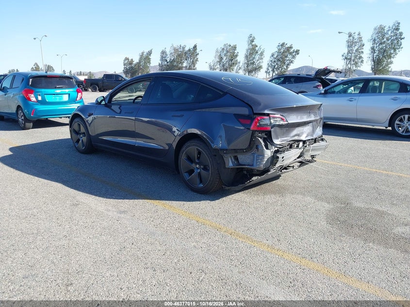 Vin: 5yj3e1ea9pf658546, lot: 46877348, tesla model 3 rear-wheel drive 20233