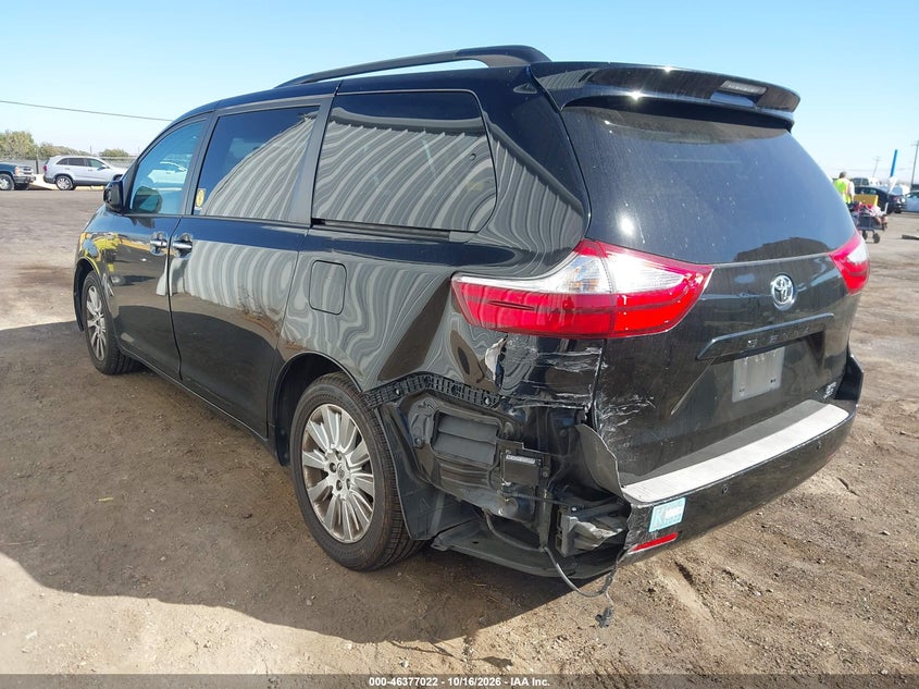 Vin: 5tddk3dc4fs101212, lot: 46877355, toyota sienna xle 7 passenger 20153