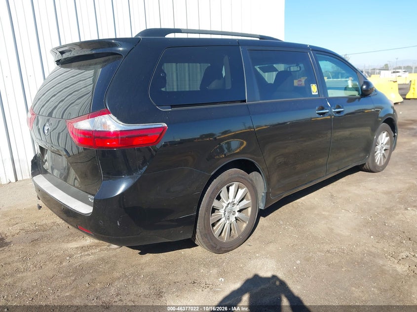 Vin: 5tddk3dc4fs101212, lot: 46877355, toyota sienna xle 7 passenger 20154